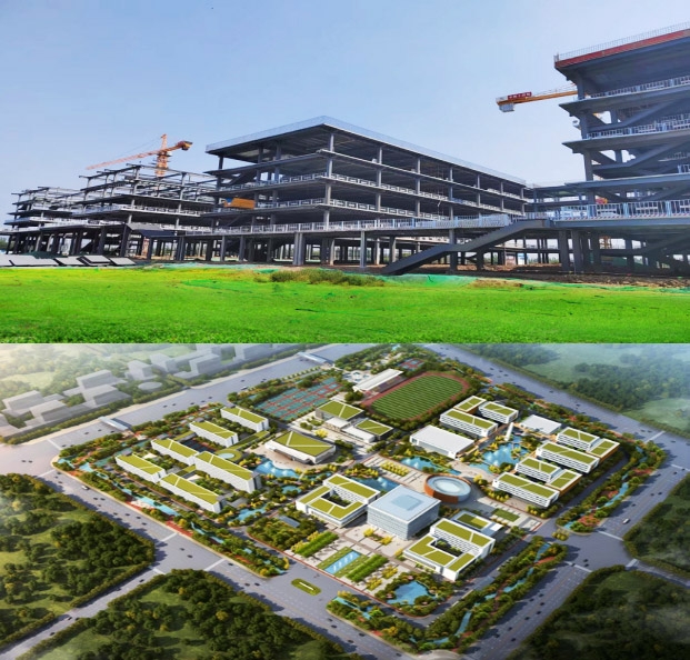 山東理工職業(yè)學(xué)院魚(yú)臺(tái)高端產(chǎn)業(yè)學(xué)院鋼結(jié)構(gòu)項(xiàng)目