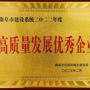 高質(zhì)量發(fā)展企業(yè)